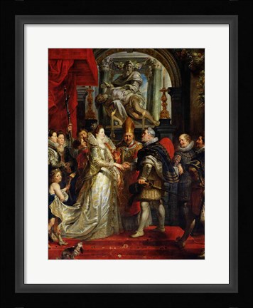 Framed Proxy Marriage of Marie de Medici Print
