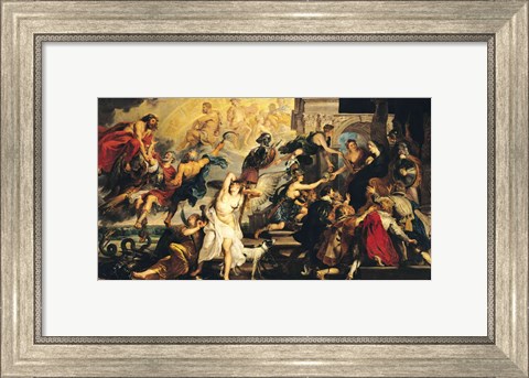 Framed Apotheosis of Henri IV and the Proclamation of the Regency of Marie de Medici Print