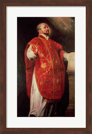 Framed St. Ignatius of Loyola Print