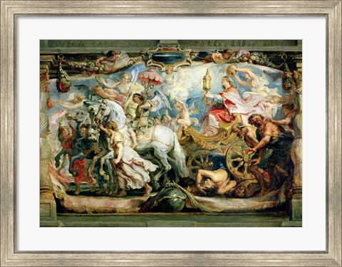 Framed Triumph of the Church over Fury, Hatred and Discord Print