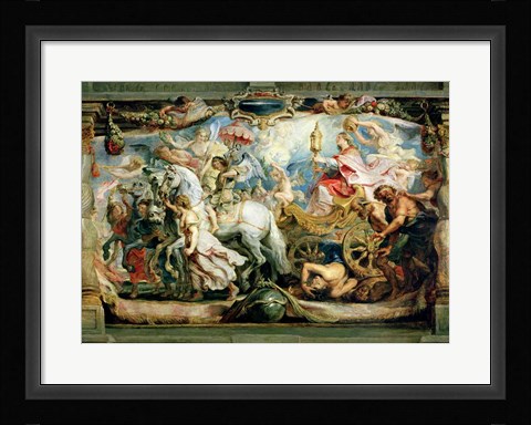 Framed Triumph of the Church over Fury, Hatred and Discord Print