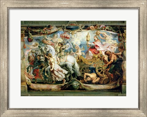 Framed Triumph of the Church over Fury, Hatred and Discord Print