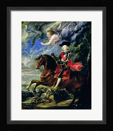 Framed Cardinal Infante Ferdinand at the Battle of Nordlingen, c.1634 Print