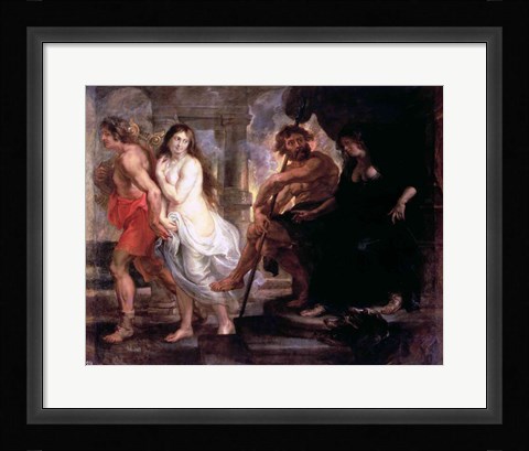 Framed Orpheus and Eurydice Print
