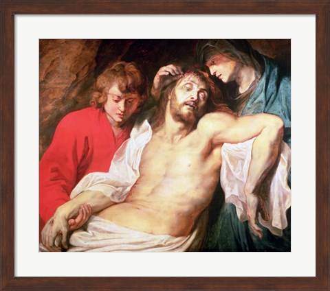 Framed Lament of Christ by the Virgin and St. John Print
