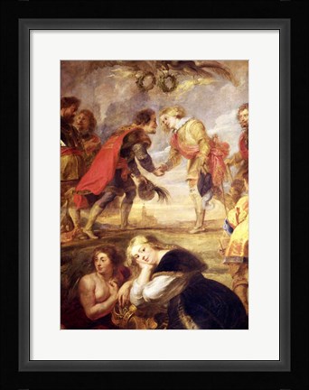 Framed Meeting of Ferdinand II Print