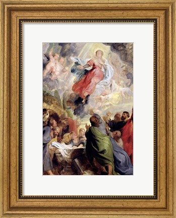 Framed Assumption of the Virgin Mary Print