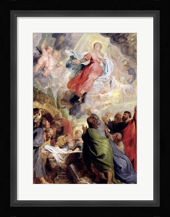 Framed Assumption of the Virgin Mary Print
