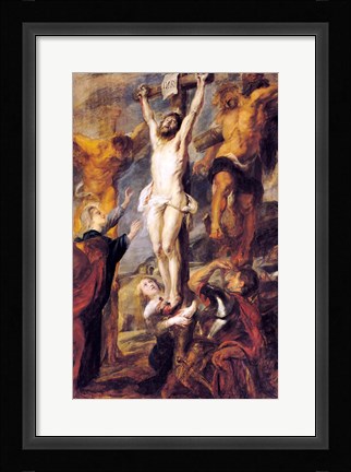 Framed Christ Between the Two Thieves Print