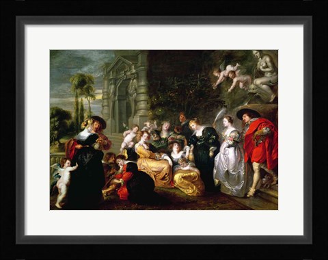 Framed Garden of Love B Print