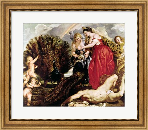 Framed Juno and Argus, 1611 Print