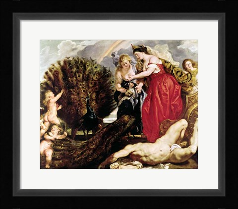 Framed Juno and Argus, 1611 Print