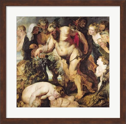 Framed Drunken Silenus Print