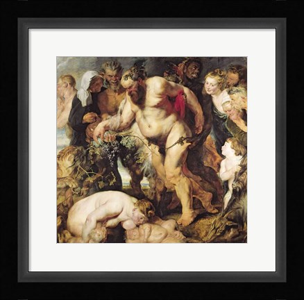 Framed Drunken Silenus Print