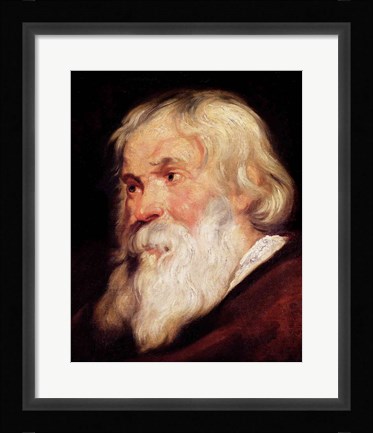 Framed Head of an Old Man Print