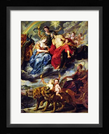 Framed Medici Cycle: Meeting of Henri IV Print