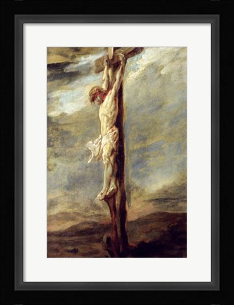 Framed Christ on the Cross Print