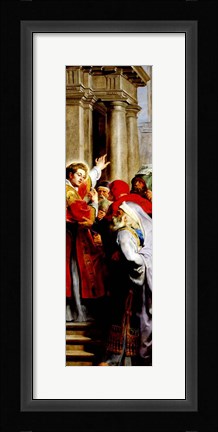 Framed St. Stephen Preaching Print