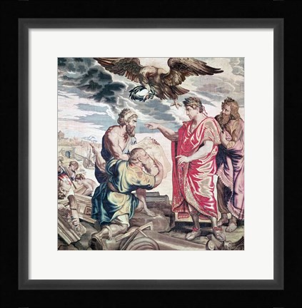 Framed Founding of Constantinople Print