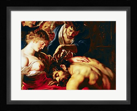 Framed Samson and Delilah Print