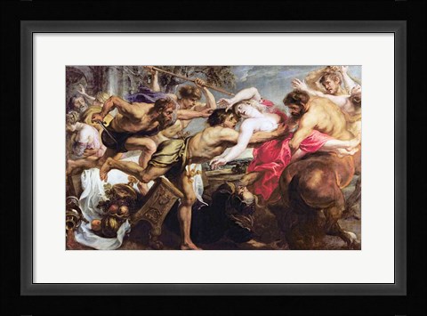 Framed Lapiths and Centaurs Print