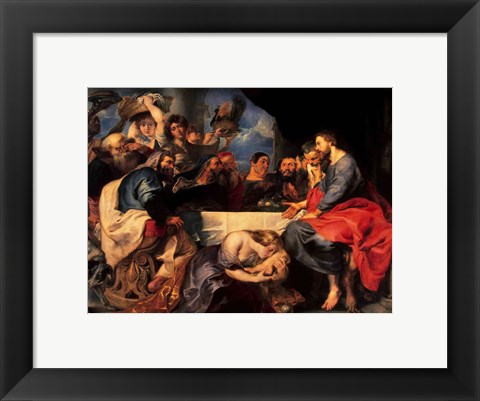 Framed Feast in the house of Simon the Pharisee, c.1620 Print