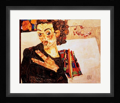 Framed Self Portrait, 1911 Print