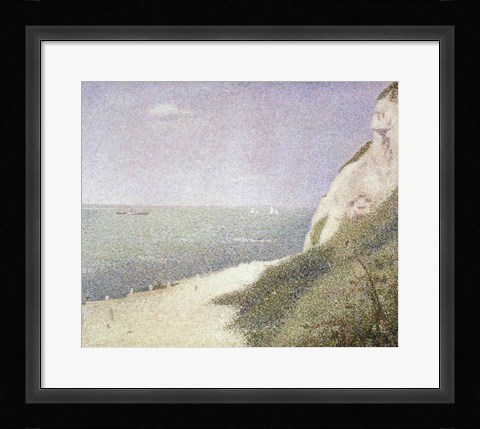 Framed Beach at Bas Butin, Honfleur, 1886 Print