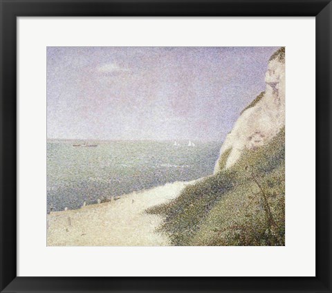 Framed Beach at Bas Butin, Honfleur, 1886 Print