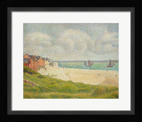 Framed Le Crotoy looking Upstream, 1889 Print