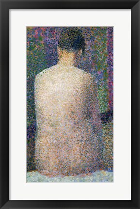 Framed Model from the Back, 1886 Print