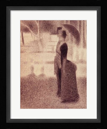 Framed Study for Sunday Afternoon on the Island of La Grande Jatte Print