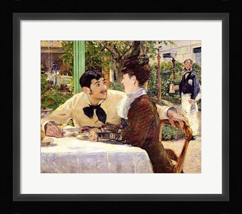 Framed Garden of Pere Lathuille, 1879 Print