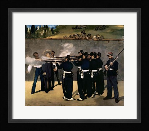 Framed Execution of the Emperor Maximilian Print