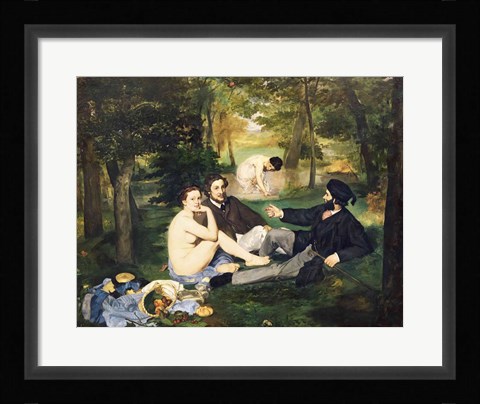 Framed Dejeuner sur l'Herbe, 1863 Print