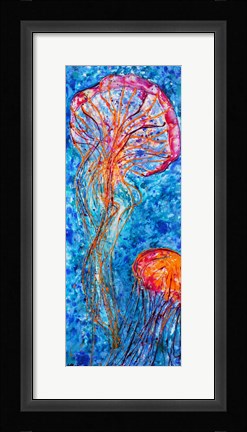 Framed Jellyfish Duo Print