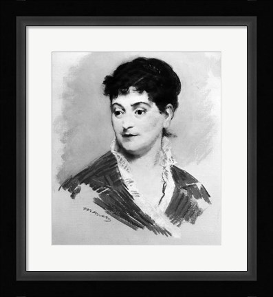 Framed Portrait of Madame Emile Zola, 1874 Print