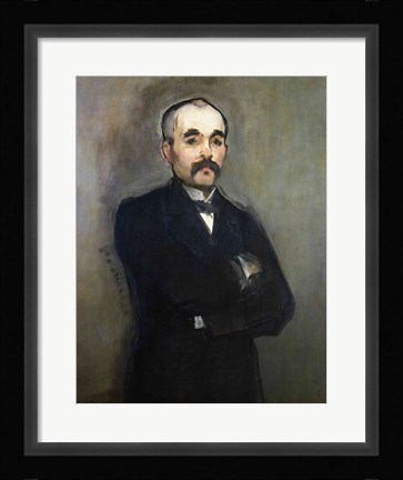 Framed Portrait of Georges Clemenceau Print