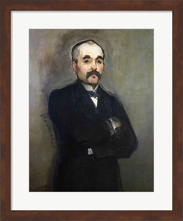 Framed Portrait of Georges Clemenceau Print