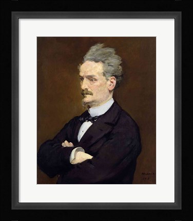 Framed Journalist Henri Rochefort Print