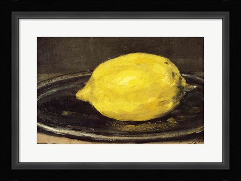 Framed Lemon, 1880 Print