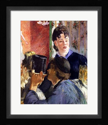 Framed La Serveuse de Bocks Print