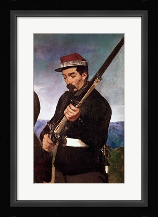 Framed Non Commissoned Officer holding his Rifle Print