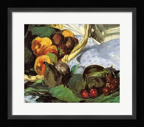 Framed Dejeuner sur l'Herbe, 1863 (fruit detail) Print