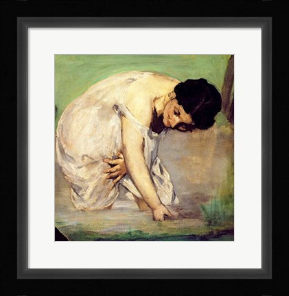 Framed Dejeuner sur l'Herbe, 1863 (woman detail) Print