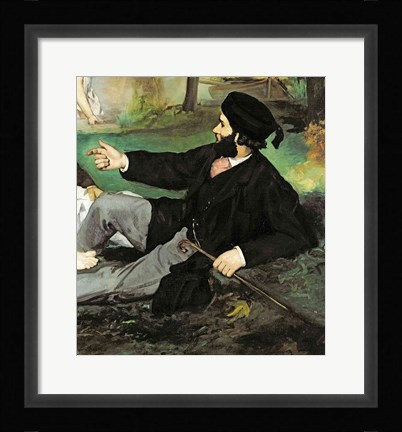 Framed Dejeuner sur l'Herbe, 1863 (man detail) Print