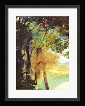 Framed Dejeuner sur l'Herbe, 1863 ( trees detail) Print