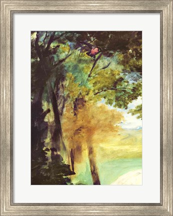 Framed Dejeuner sur l&#39;Herbe, 1863 ( trees detail) Print