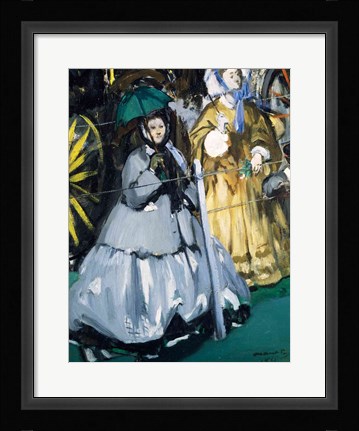 Framed Women at the Races, 1865 Print