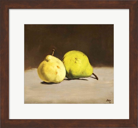 Framed Two Pears, 1864 Print